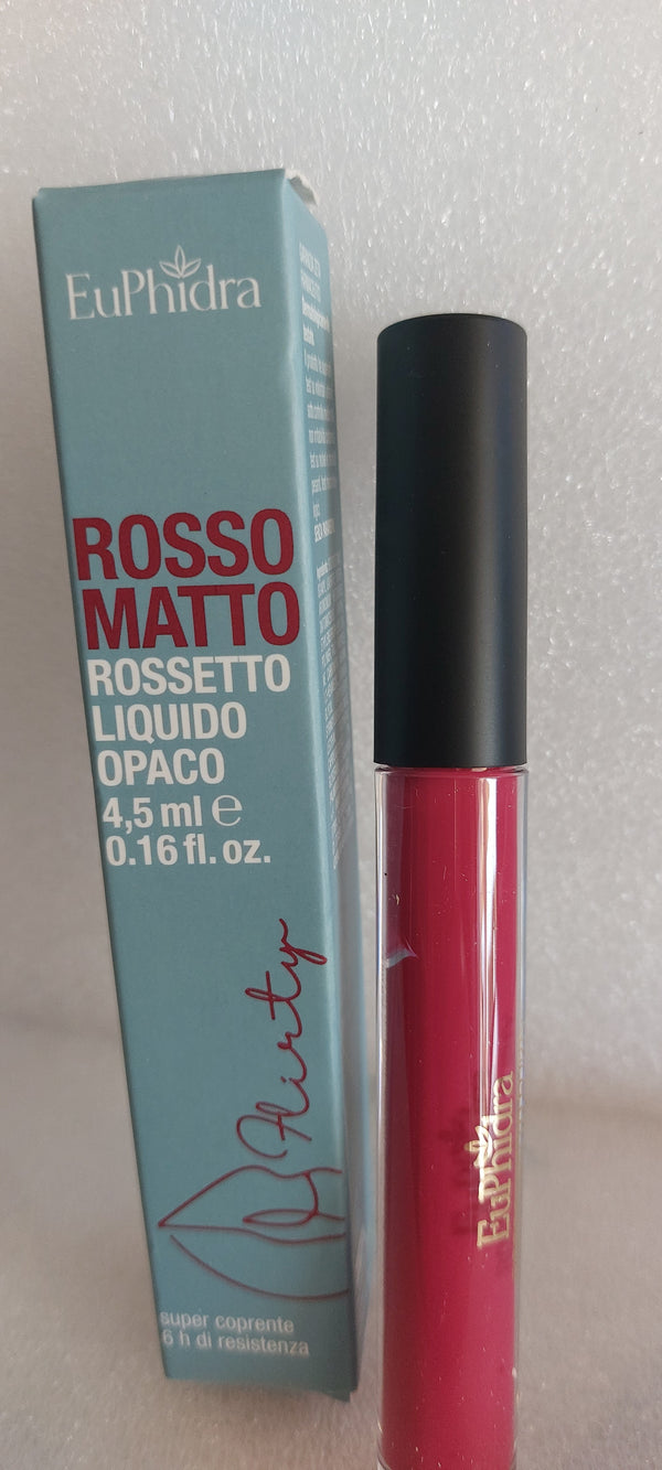 EuPhidra ROSSO MATTO ROSSETTO LIQUIDO OPACO COLORE FLIRTY