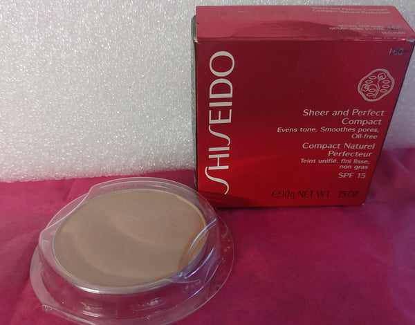 SHISEIDO SHEER AND PERFECT COMPACT RECHARGE/REFILL 120 NATURAL