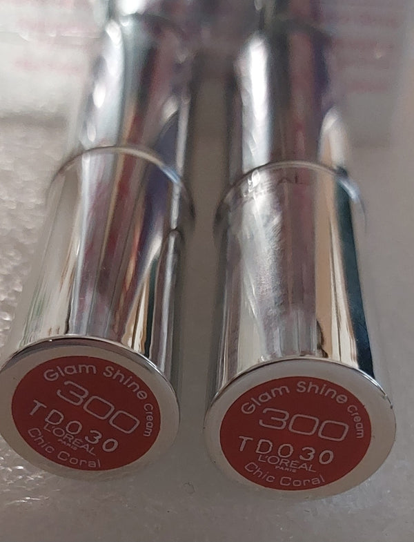 L'OREAL 2 GLAM SHINE GLOSS EN STICK NR 300 CHIC CORAL  OFFERTA!!!!