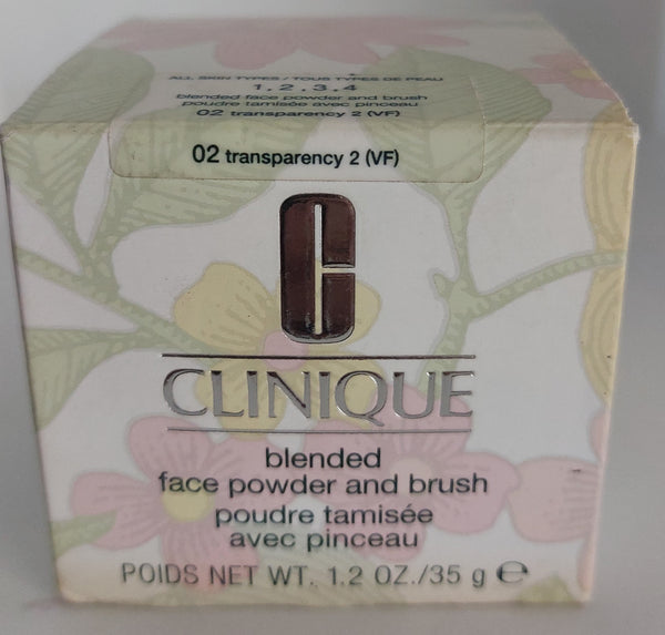 CLINIQUE blended face powder and brush 02 transparency  2