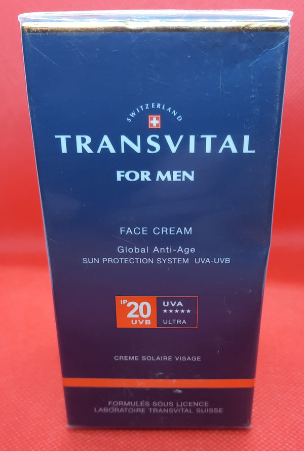 TRANSVITAL FOR MEN FACE CREAM SUN PROTECTION SYSTEM  20SPF  50ML